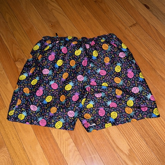 Broken Threads 80s/90s Theme Swim Trunks Shorts - Picture 4 of 4